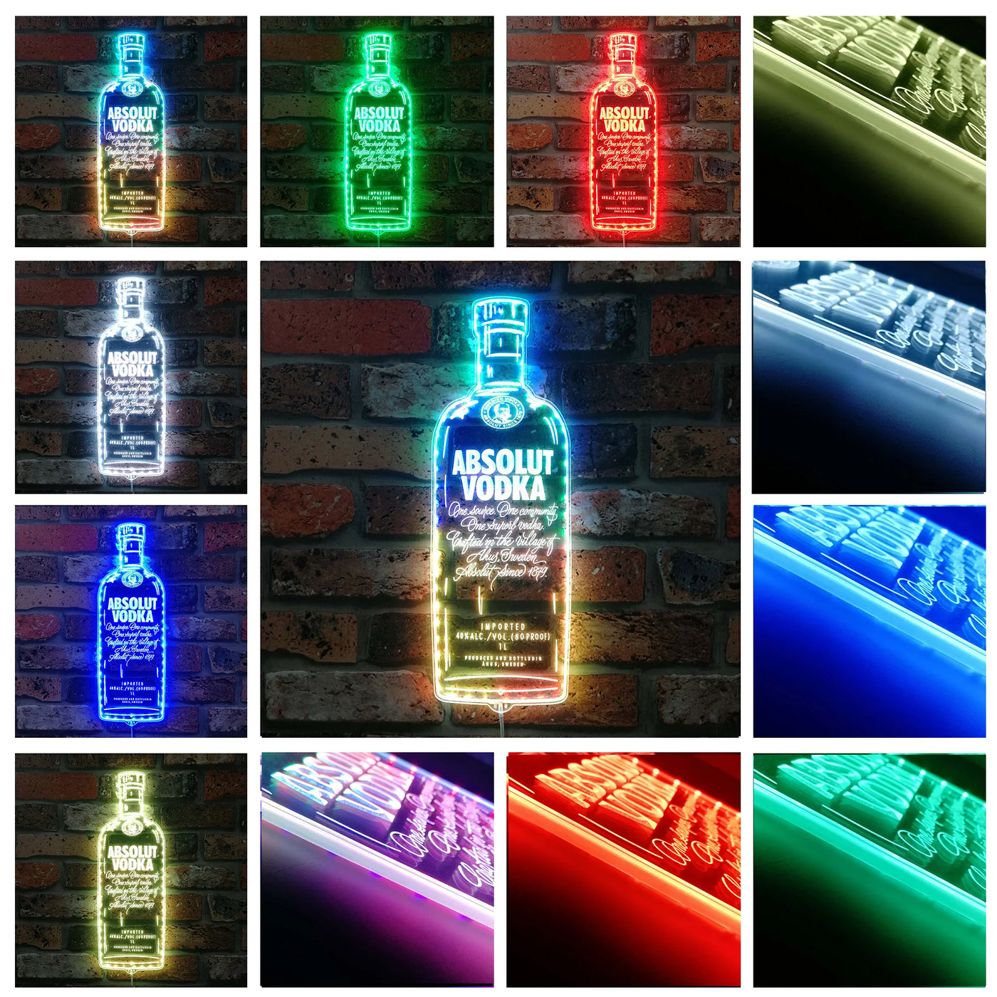 Absolut Vodka RGB LED Sign