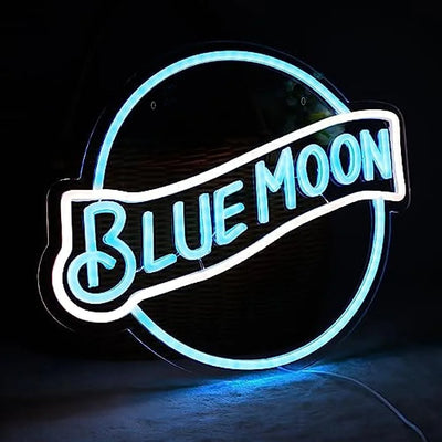 Illumi Blue Moon Neon LED Sign