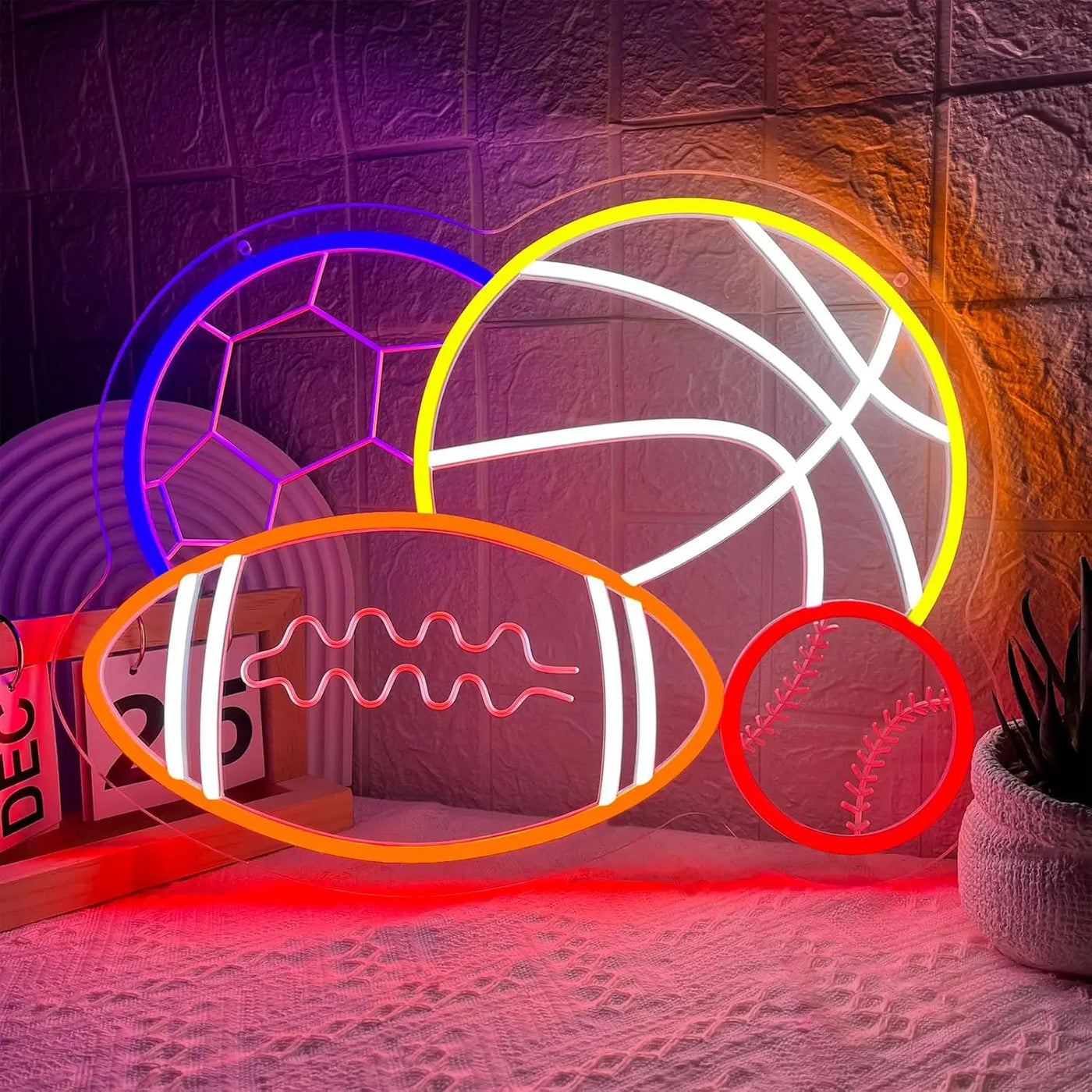 Illumi 4 Ball Combination Sport Neon LED Sign