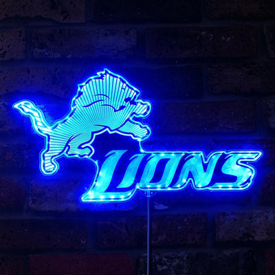 Detroit Lions Dynamic RGB LED Sign