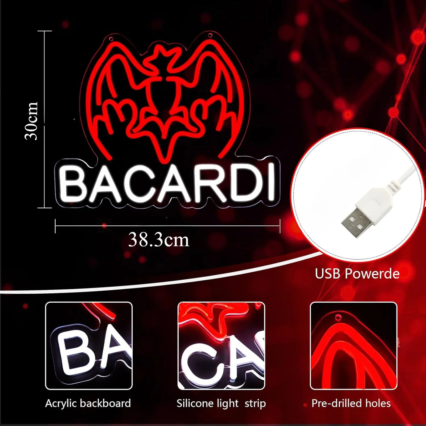 Illumi Bacardi Neon LED Sign