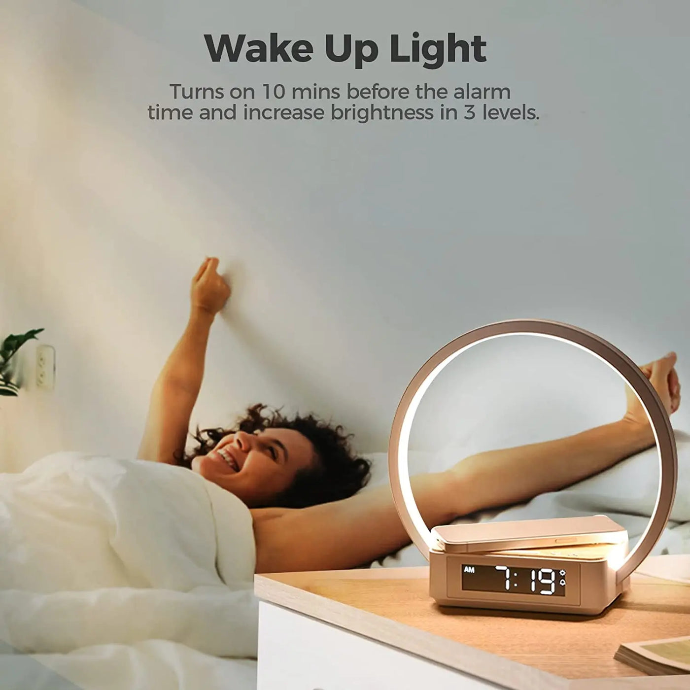 LumiClock Touch LED Desk Lamp