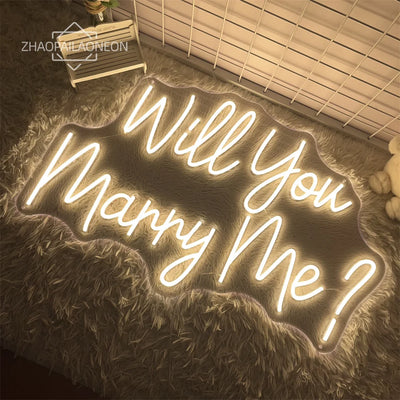 Illumi Will You Marry Me Neon Led Sign