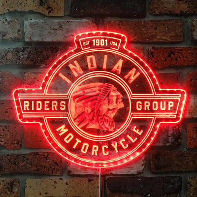 Illumi Indian Motorcycle Riders Group RGB LED Sign