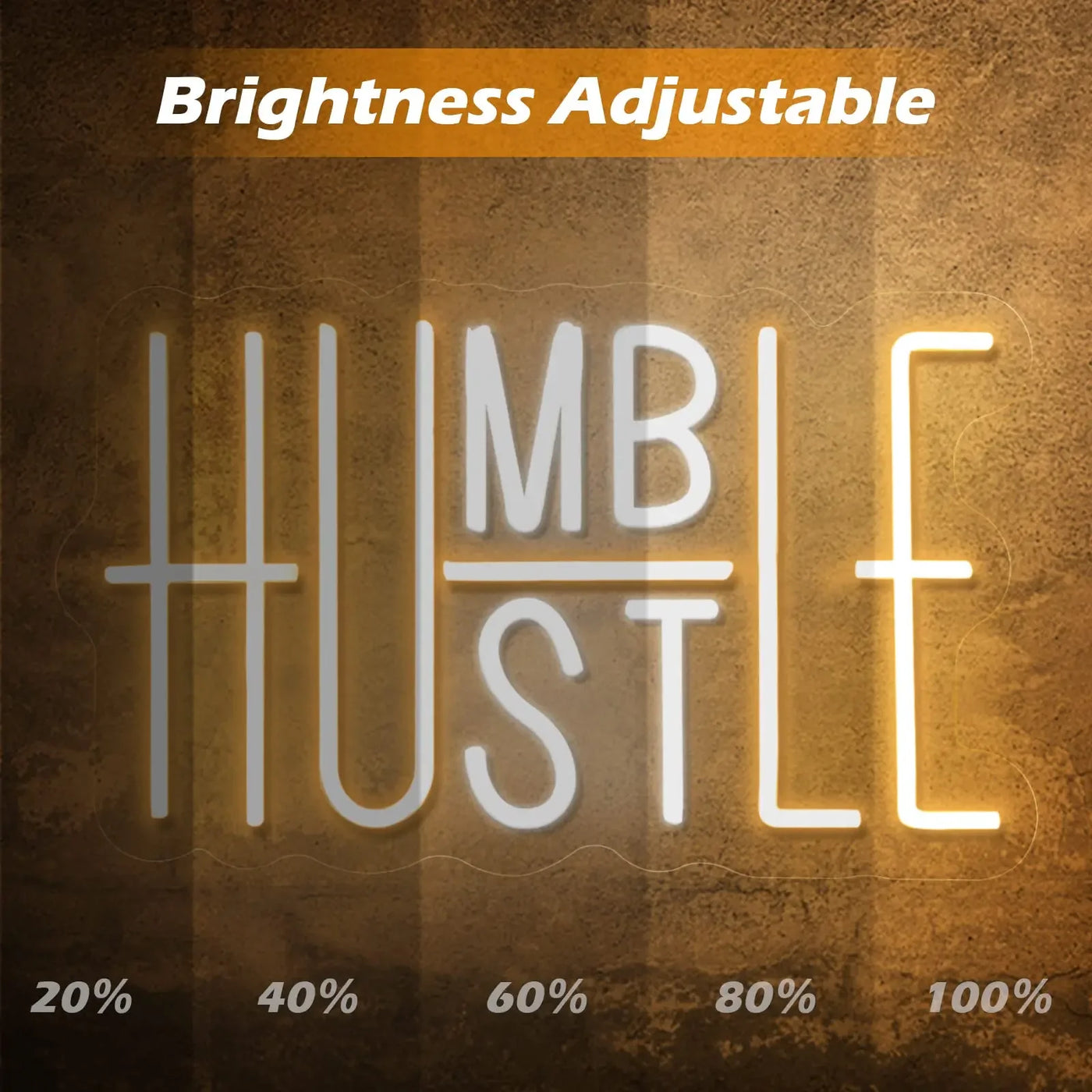 Illumi Humble/Hustle Neon LED Sign