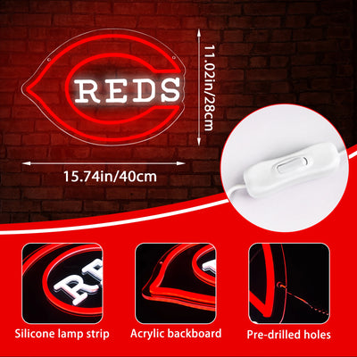 Illumi Cincinnati Reds Neon LED Sign