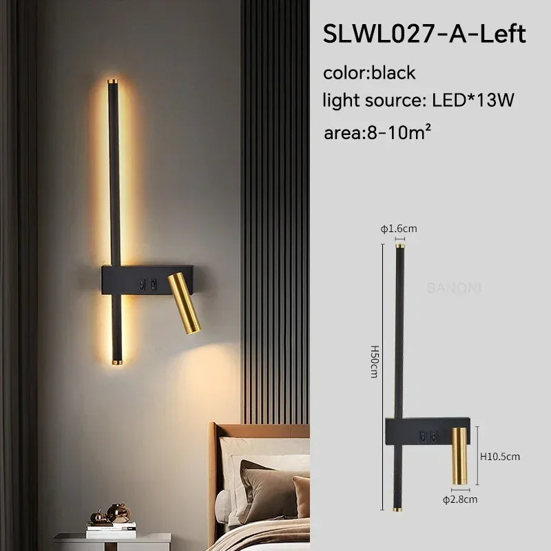 Lumi Modern Adjustable LED Wall Sconce