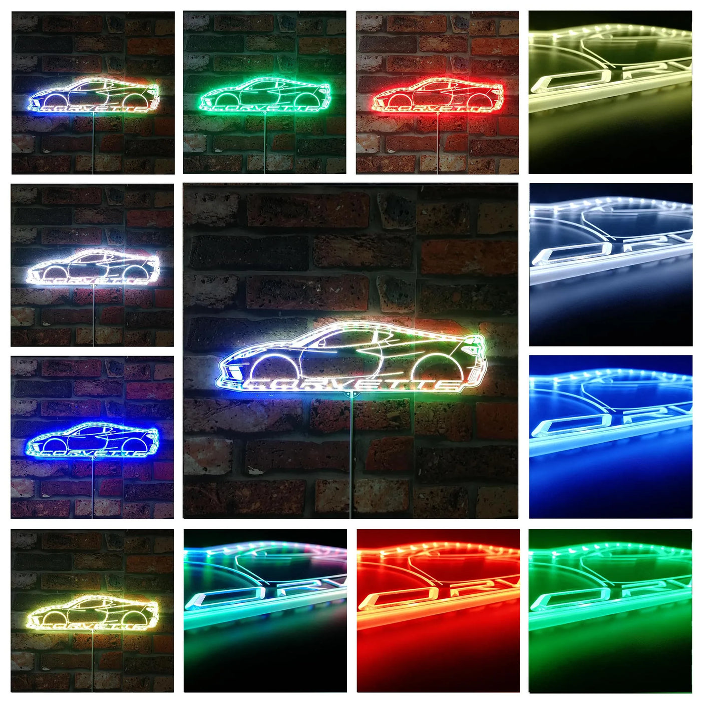 Illumi C8 Corvette RGB LED Sign