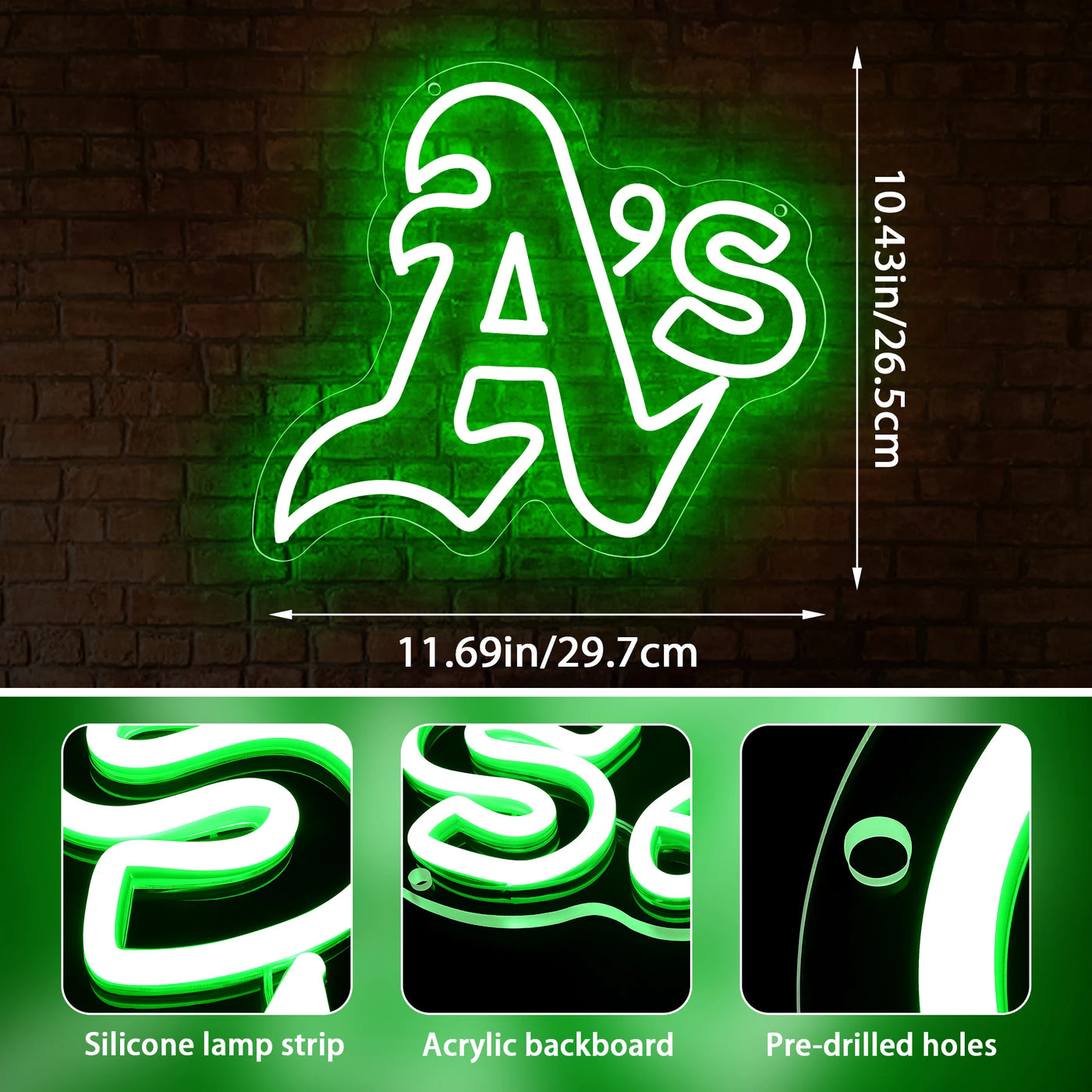 Illumi Oakland A's Neon LED Sign