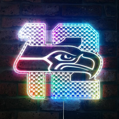 Seattle Seahawks 12th Man RGB LED Sign