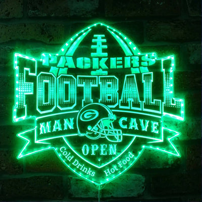 Green Bay Packers Sports Bar RGB LED Sign