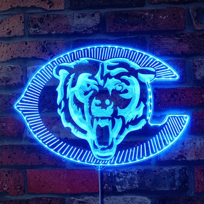 Bear Down Chicago Bears RGB LED Sign