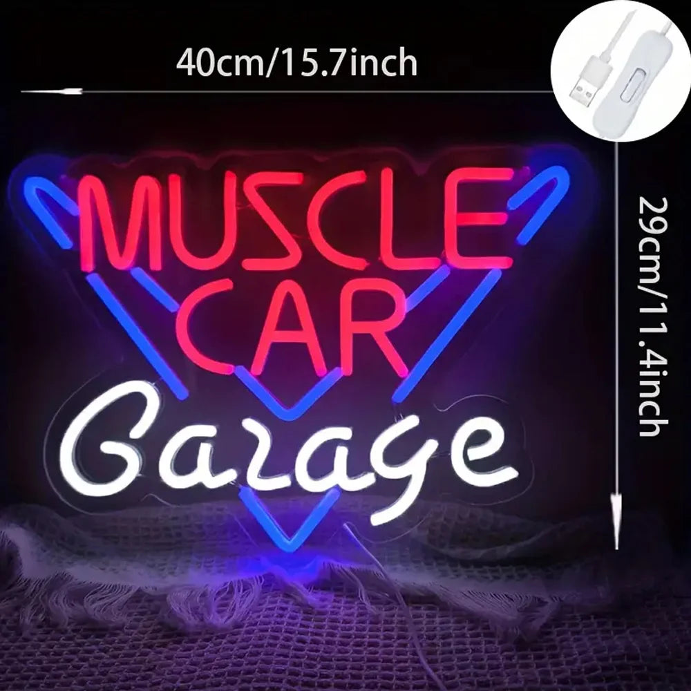 Illumi Muscle Car Garage LED Neon Sign