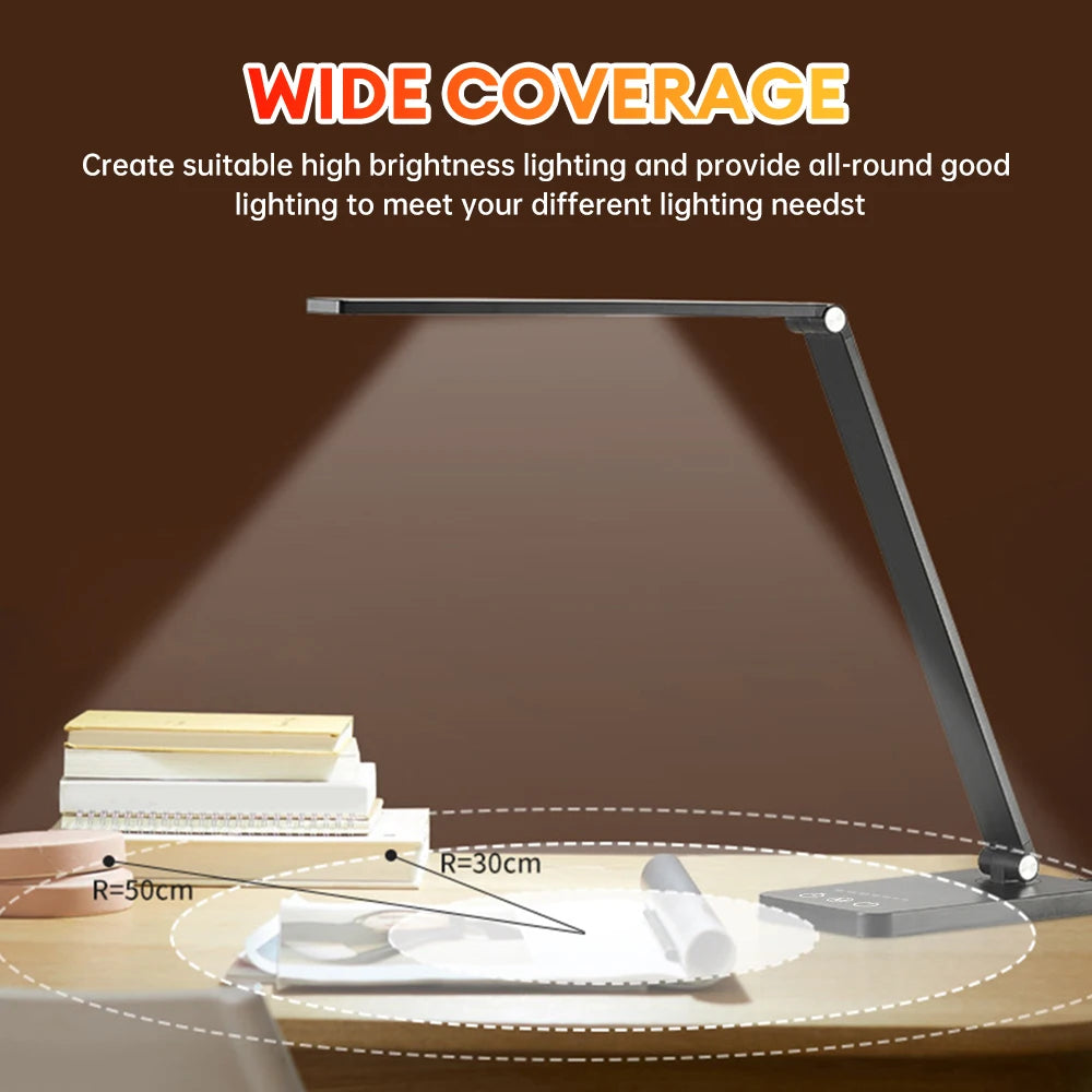 LumiCharge Foldable LED Desk Lamp