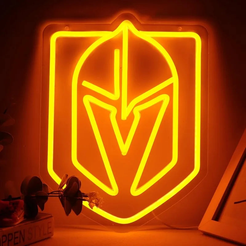 Illumi Vegas Golden Knights Orange LED Neon Sign