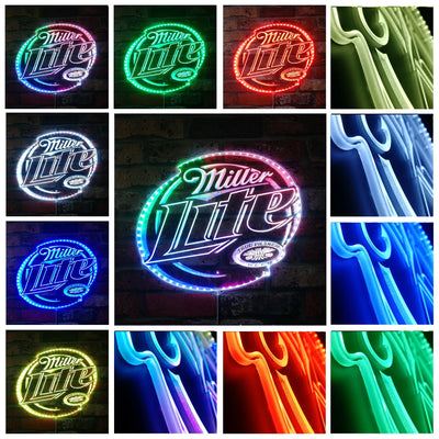 Miller Beer Bar RGB LED Sign