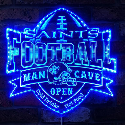 New Orleans Saints Sports Bar RGB LED Sign