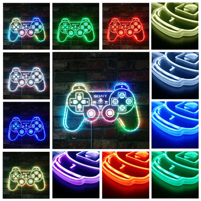 Sony PlayStation Controller RGB LED Sign