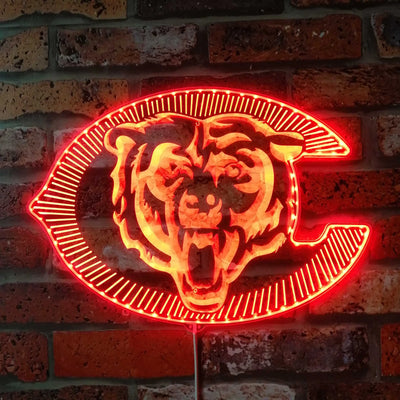 Bear Down Chicago Bears RGB LED Sign