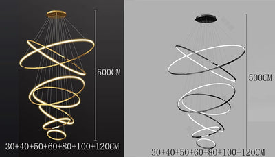 NordicAura Halo Chandelier