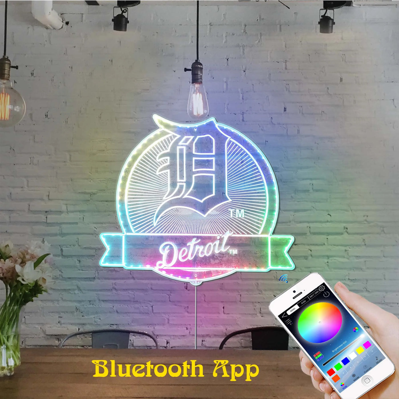 Detroit Tigers RGB LED Sign