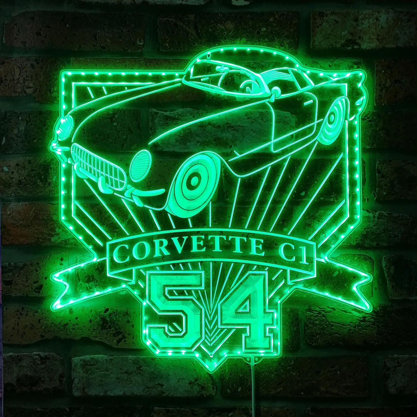 Illumi '54 Corvette C1 RGB LED Sign