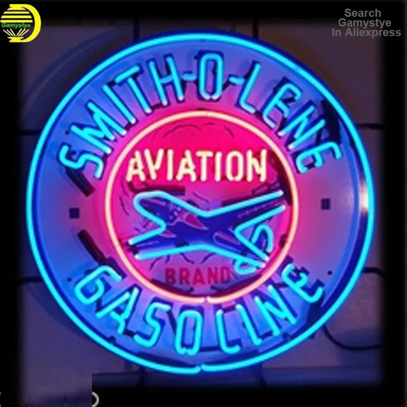 Illumi Smith-O-Lene Aviation Gasoline Neon Sign