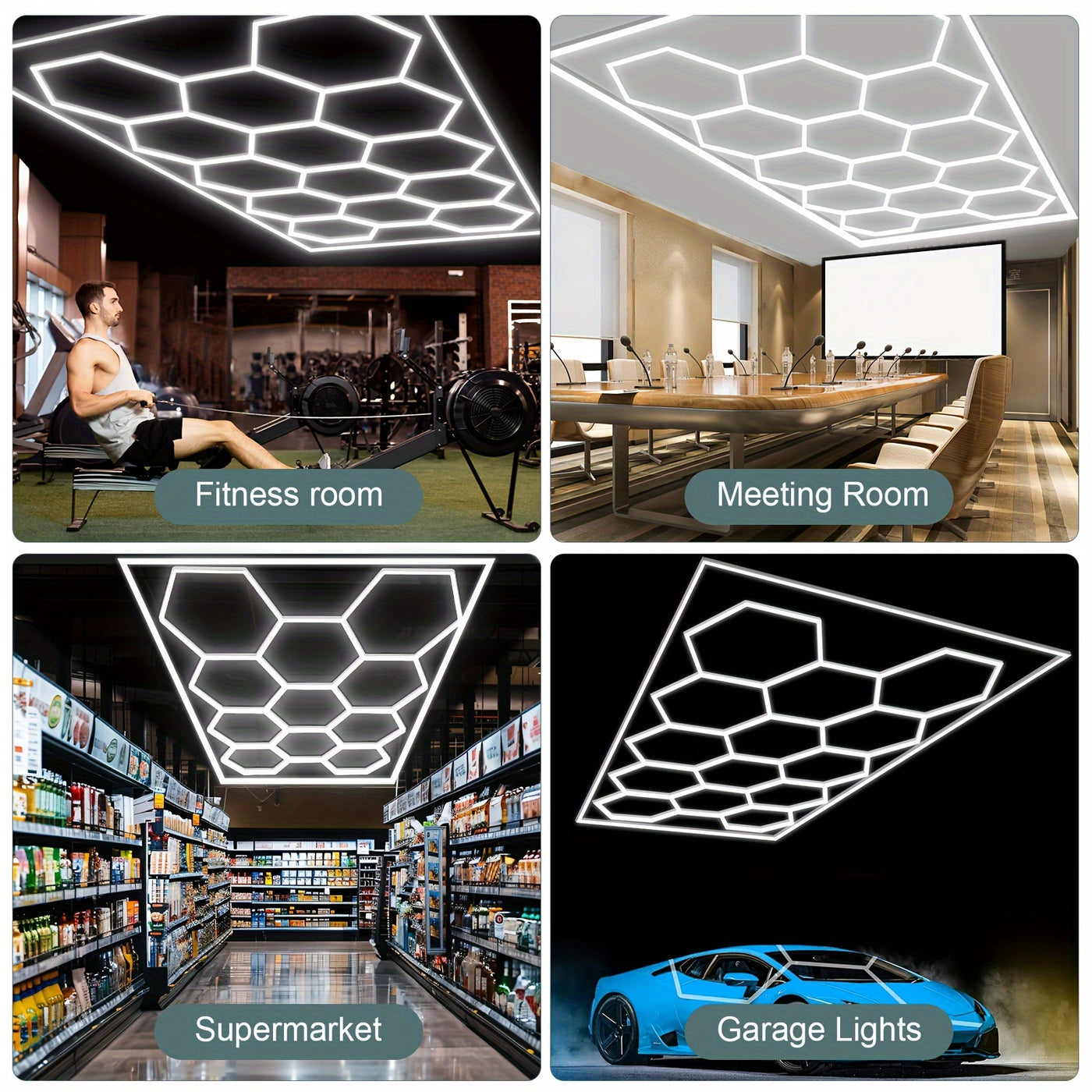 IllumiHex Pro Ultra-Bright LED Garage Light