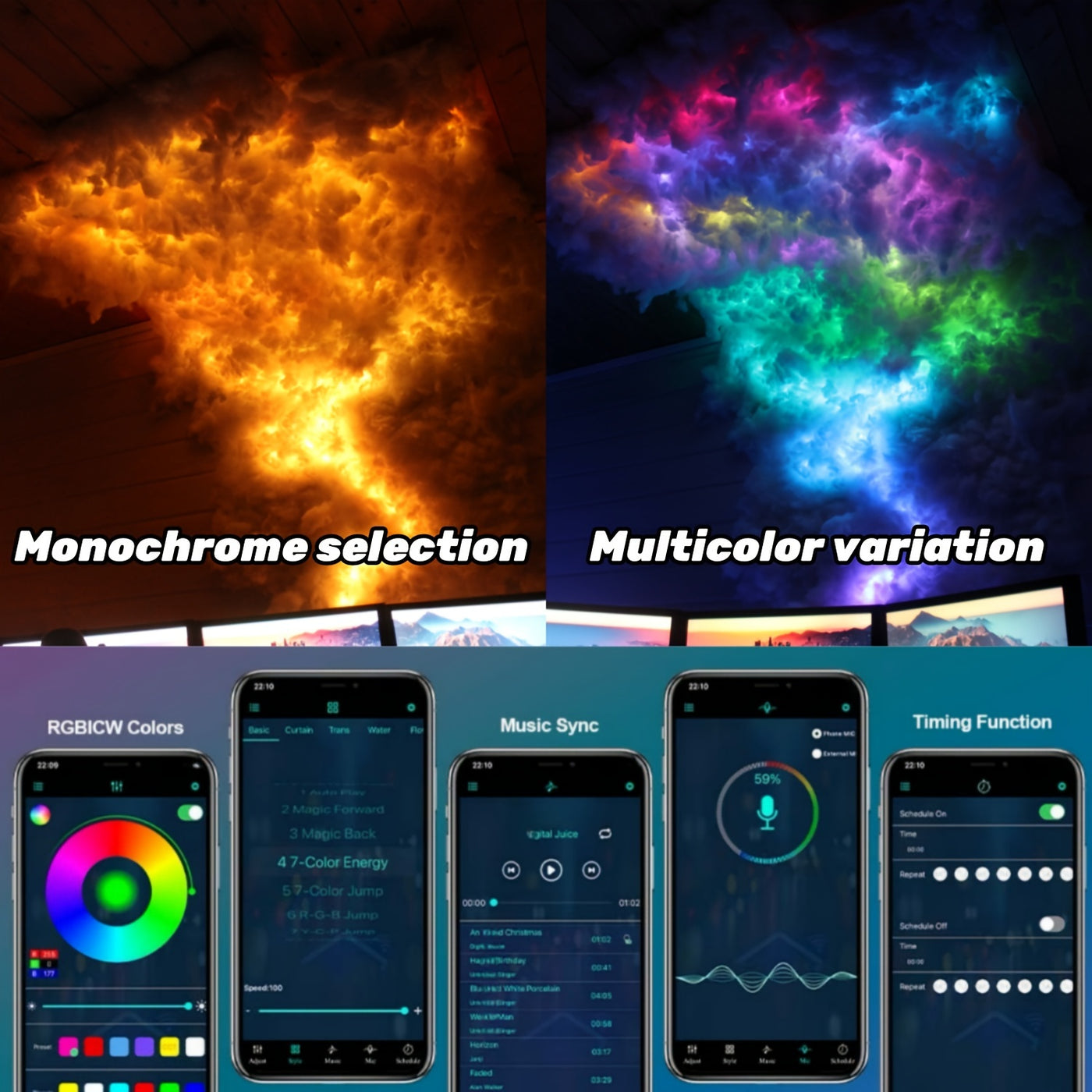 ThunderGlow RGB Cloud Light